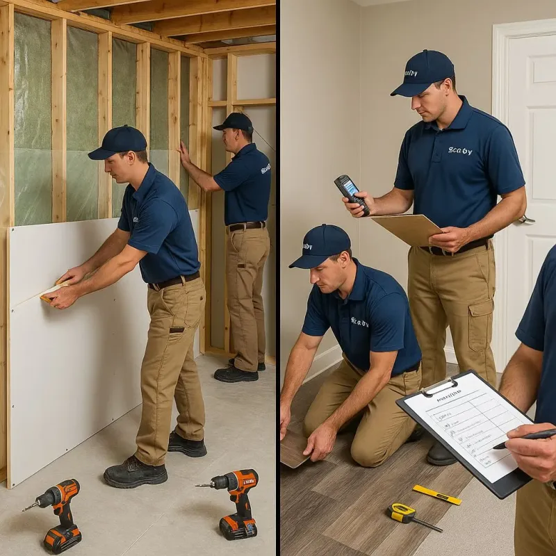 Repairs and Reconstruction process in Etna, OH